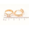 Сережки Xuping Позолота 18K колечка «Інкрустація кристалами» фото №2