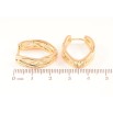 Сережки Xuping Позолота 18K колечка «Декоративний візерунок» фото №2 Сережки Xuping Позолота 18K колечка «Декоративний візерунок» фото №2