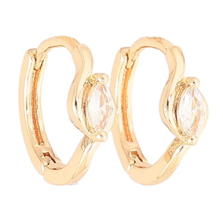 Серьги Xuping Позолота 18K колечки Вставка кристалл узор на одну сторону фото №24 Серьги Xuping Позолота 18K колечки Вставка кристалл узор на одну сторону фото №24