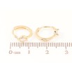 Серьги Xuping Позолота 18K колечки Вставка кристалл узор на одну сторону фото №2 Серьги Xuping Позолота 18K колечки Вставка кристалл узор на одну сторону фото №2