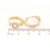 Серьги Xuping Позолота 18K колечки Узор с кристаллами фото №2