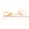 Серьги Xuping Позолота 18K подвески на колечках Жемчужные подвески фото №2