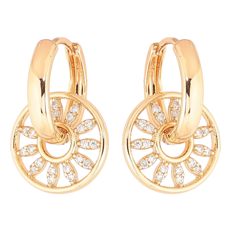 Серьги Xuping Позолота 18K подвески на колечках Кристальные колечки 2 в 1 фото №22 Серьги Xuping Позолота 18K подвески на колечках Кристальные колечки 2 в 1 фото №22