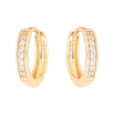 Сережки Xuping Позолота 18K підвіски на колечках «Кажани» 2 в 1 фото №3