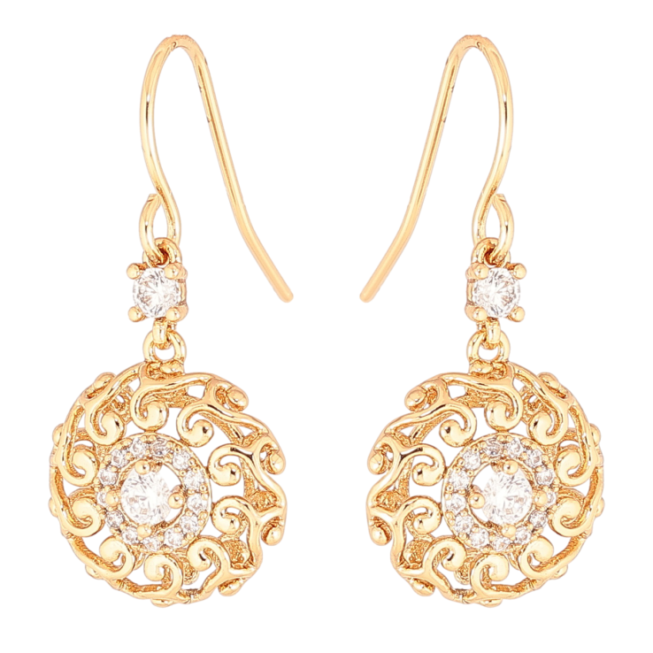 Серьги Xuping Позолота 18K французский замок Ажурные подвески с кристаллами фото №23 Серьги Xuping Позолота 18K французский замок Ажурные подвески с кристаллами фото №23