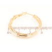 Сережки Xuping Позолота 18K кільця (конго) «Декоративний візерунок» ø 3см фото №2 Сережки Xuping Позолота 18K кільця (конго) «Декоративний візерунок» ø 3см фото №2
