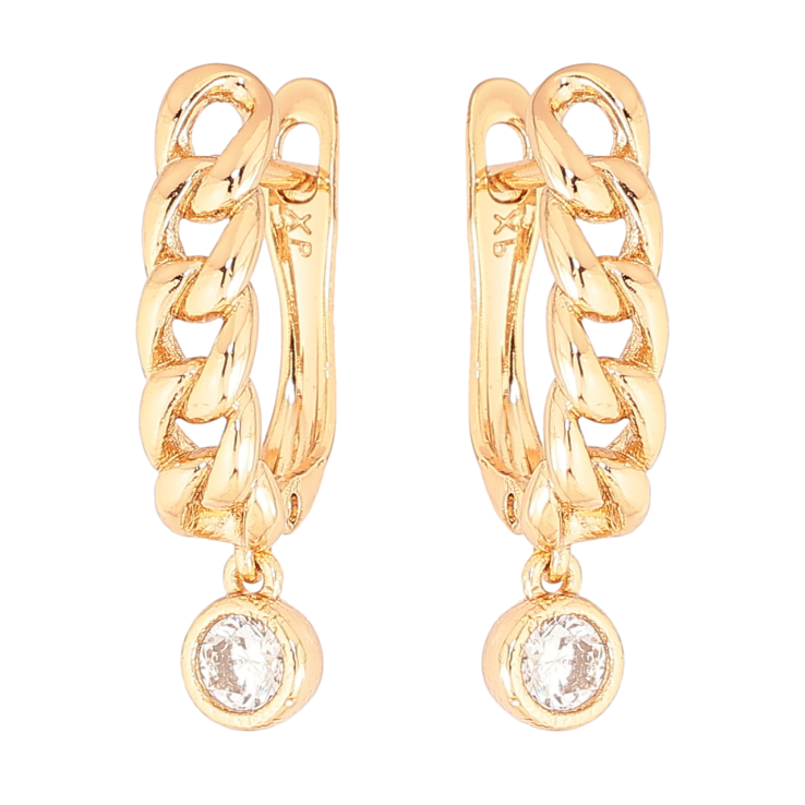 Серьги Xuping Позолота 18K английский замок Узор цепочка с кристальной подвеской фото №25 Серьги Xuping Позолота 18K английский замок Узор цепочка с кристальной подвеской фото №25
