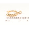 Серьги Xuping Позолота 18K английский замок Узор цепочка с кристальной подвеской фото №2 Серьги Xuping Позолота 18K английский замок Узор цепочка с кристальной подвеской фото №2