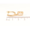 Серьги Xuping Позолота 18K английский замок Кристальные подвески на одну сторону фото №2 Серьги Xuping Позолота 18K английский замок Кристальные подвески на одну сторону фото №2