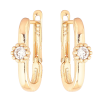 Серьги Xuping Позолота 18K английский замок Звезды 2 в 1 фото №3