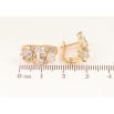 Серьги Xuping Позолота 18K английский замок Инкрустация кристаллами фото №2 Серьги Xuping Позолота 18K английский замок Инкрустация кристаллами фото №2