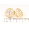 Серьги Xuping Позолота 18K английский замок Ажурные круги с кристаллами фото №2 Серьги Xuping Позолота 18K английский замок Ажурные круги с кристаллами фото №2