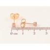 Сережки Xuping M&L Колір 18K пусети «Рожеві кристали в 4-х крапановій оправі» ø 3мм фото №2 Сережки Xuping M&L Колір 18K пусети «Рожеві кристали в 4-х крапановій оправі» ø 3мм фото №2
