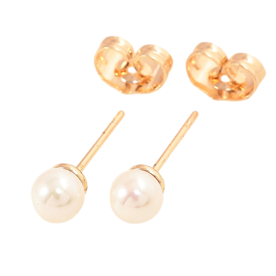 Серьги Xuping M&L Цвет 18K пусеты Жемчужины ø 5мм фото №1 Серьги Xuping M&L Цвет 18K пусеты Жемчужины ø 5мм фото №1