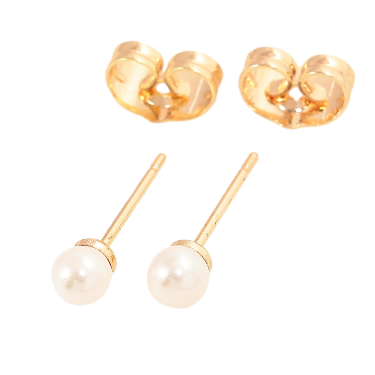 Сережки Xuping M&L Колір 18K пусети «Перлини» ø 4мм фото №2