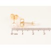 Серьги Xuping M&L Цвет 18K пусеты Жемчужины ø 4мм фото №2 Серьги Xuping M&L Цвет 18K пусеты Жемчужины ø 4мм фото №2