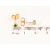 Сережки Xuping M&L Колір 18K пусети «Зелені кришталеві сердечка» фото №2 Сережки Xuping M&L Колір 18K пусети «Зелені кришталеві сердечка» фото №2
