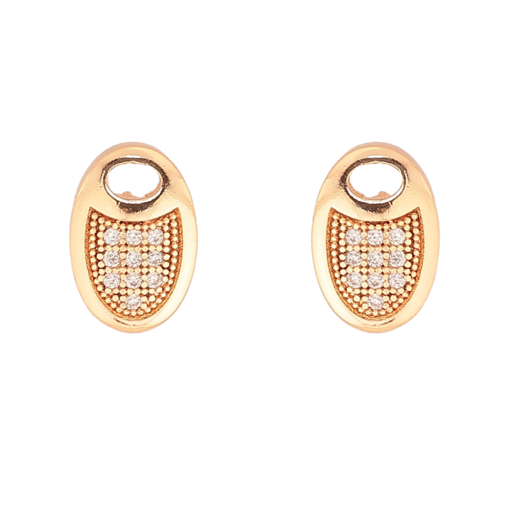 Сережки Xuping M&L Колір 18K пусети «Декоративні овали з кристалами» фото №19 Сережки Xuping M&L Колір 18K пусети «Декоративні овали з кристалами» фото №19