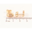 Сережки Xuping M&L Колір 18K пусети «Декоративні овали з кристалами» фото №2 Сережки Xuping M&L Колір 18K пусети «Декоративні овали з кристалами» фото №2