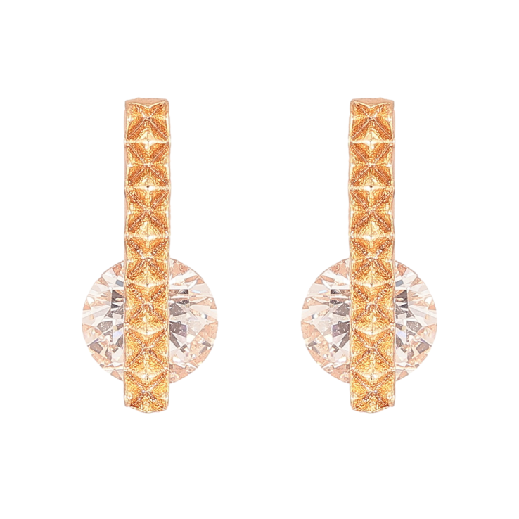 Сережки Xuping M&L Колір 18K пусети «Декоративний візерунок з кристалами» фото №18 Сережки Xuping M&L Колір 18K пусети «Декоративний візерунок з кристалами» фото №18