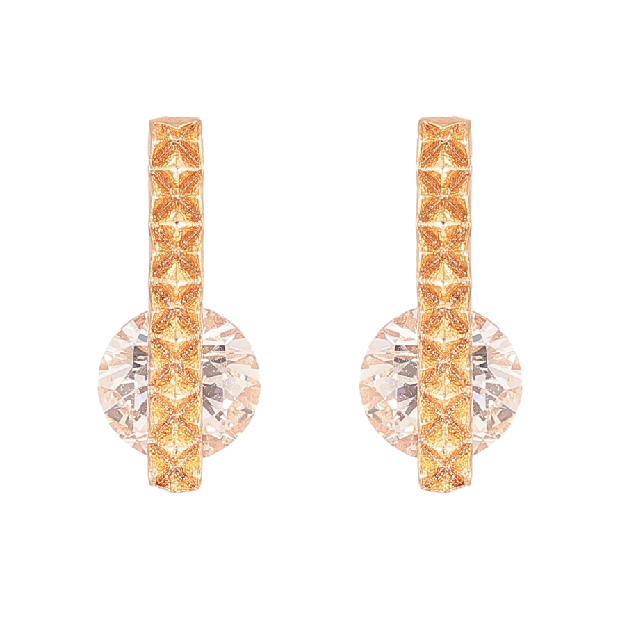 Серьги Xuping M&L Цвет 18K пусеты Декоративный узор с кристаллами фото №1 Серьги Xuping M&L Цвет 18K пусеты Декоративный узор с кристаллами фото №1