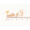 Серьги Xuping M&L Цвет 18K пусеты Декоративный узор с кристаллами фото №2 Серьги Xuping M&L Цвет 18K пусеты Декоративный узор с кристаллами фото №2