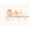 Сережки Xuping M&L Колір 18K пусети «Декоративний візерунок насічками» фото №2 Сережки Xuping M&L Колір 18K пусети «Декоративний візерунок насічками» фото №2