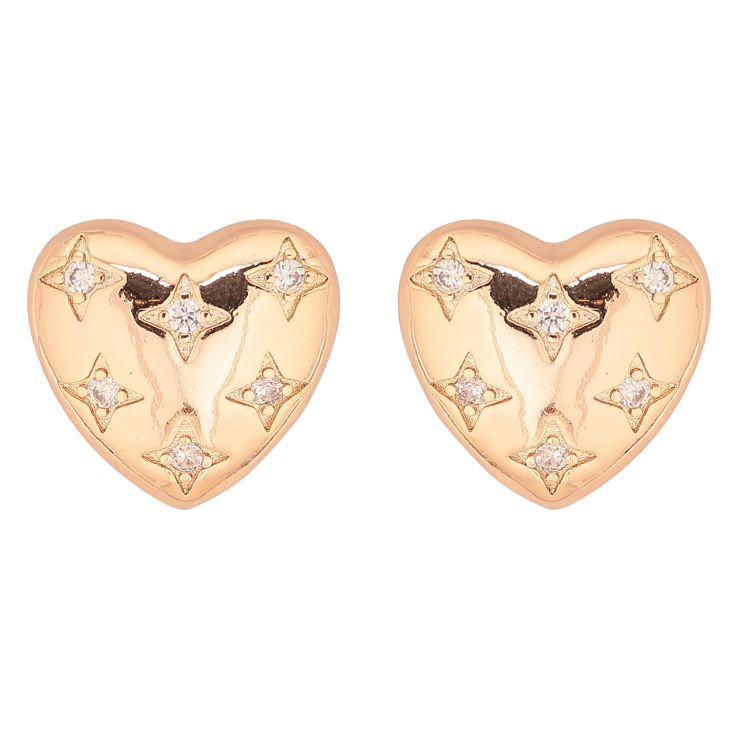 Сережки Xuping M&L Колір 18K пусети «Сердечка з кристалами» фото №21 Сережки Xuping M&L Колір 18K пусети «Сердечка з кристалами» фото №21
