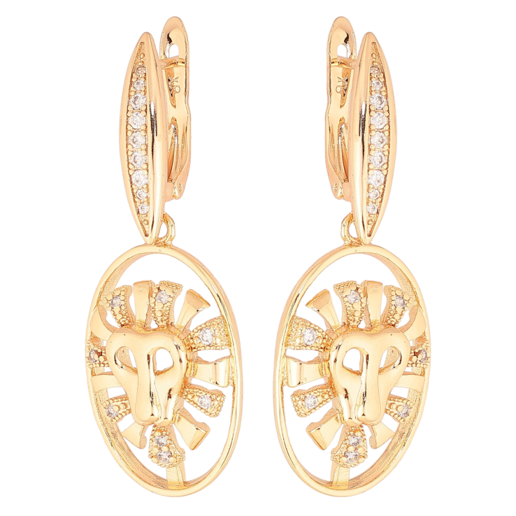 Сережки Xuping M&L Колір 18K англійський замок «Декоративні підвіски Леви» фото №8 Сережки Xuping M&L Колір 18K англійський замок «Декоративні підвіски Леви» фото №8