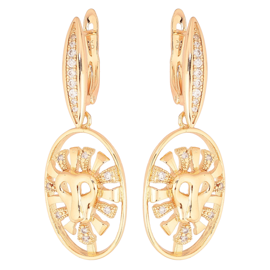 Сережки Xuping M&L Колір 18K англійський замок «Декоративні підвіски Леви» фото №1 Сережки Xuping M&L Колір 18K англійський замок «Декоративні підвіски Леви» фото №1
