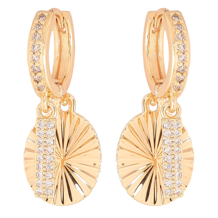 Сережки Xuping M&L Колір 18K підвіски на колечках «Декоративні підвіски з кристалами» фото №18