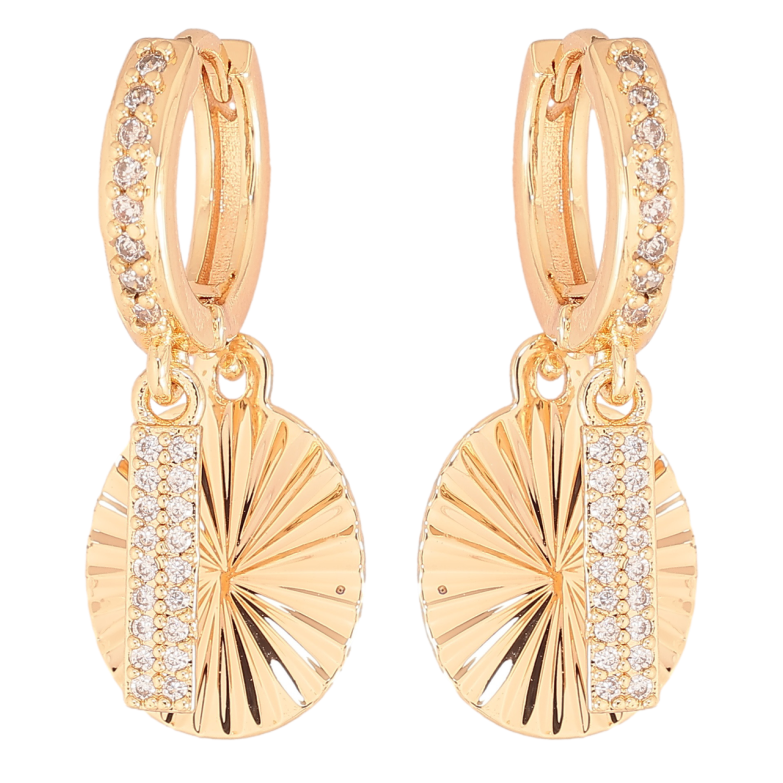 Сережки Xuping M&L Колір 18K підвіски на колечках «Декоративні підвіски з кристалами» фото №4
