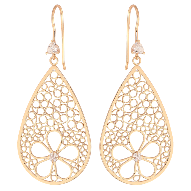 Серьги Xuping M&L Цвет 18K французский замок Ажурные подвески с цветочками фото №22 Серьги Xuping M&L Цвет 18K французский замок Ажурные подвески с цветочками фото №22