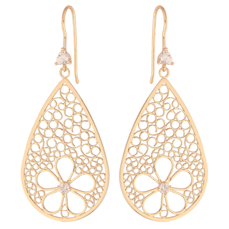 Сережки Xuping M&L Колір 18K французький замок «Ажурные подвески с цветочками» фото №11 Сережки Xuping M&L Колір 18K французький замок «Ажурные подвески с цветочками» фото №11