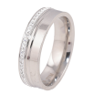 Каблучка Xuping TTM Stainless Steel Колір Родій Доріжка кристалів, шир. 6мм фото №2 Каблучка Xuping TTM Stainless Steel Колір Родій Доріжка кристалів, шир. 6мм фото №2
