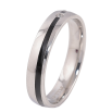 Кольцо Xuping TTM Stainless Steel Цвет Родий Черная полоса с кристаллом, шир. 4мм фото №2 Кольцо Xuping TTM Stainless Steel Цвет Родий Черная полоса с кристаллом, шир. 4мм фото №2