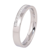 Каблучка Xuping TTM Stainless Steel Колір Родій Доріжка кристалів, шир. 3.5мм фото №2 Каблучка Xuping TTM Stainless Steel Колір Родій Доріжка кристалів, шир. 3.5мм фото №2
