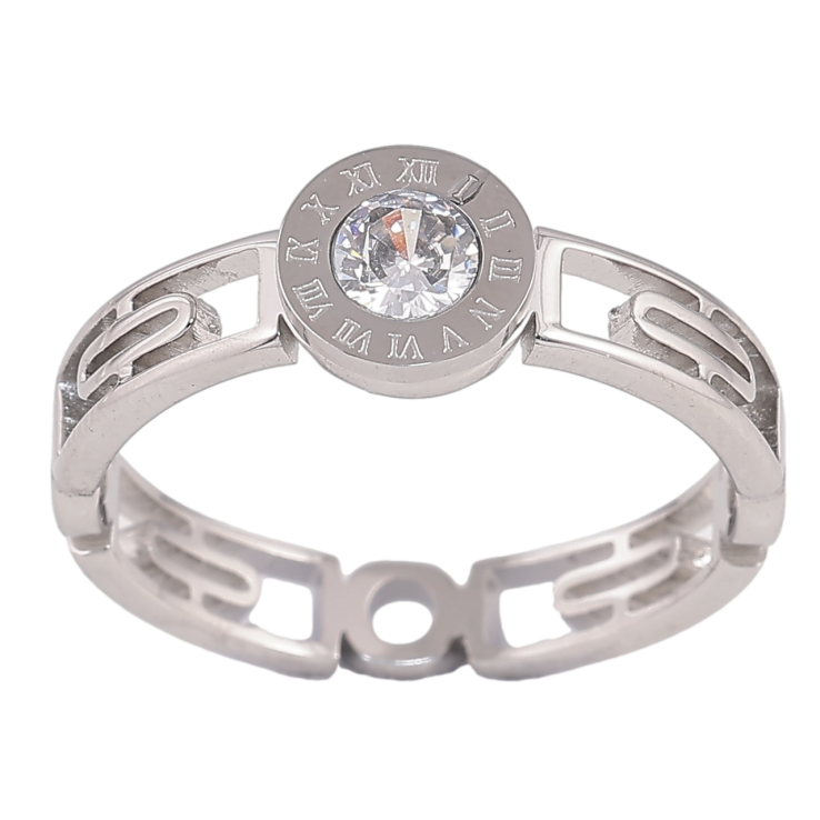Кольцо Xuping TTM Stainless Steel Цвет Родий Циферблат с кристаллом фото №20 Кольцо Xuping TTM Stainless Steel Цвет Родий Циферблат с кристаллом фото №20