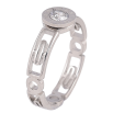Кольцо Xuping TTM Stainless Steel Цвет Родий Циферблат с кристаллом фото №2
