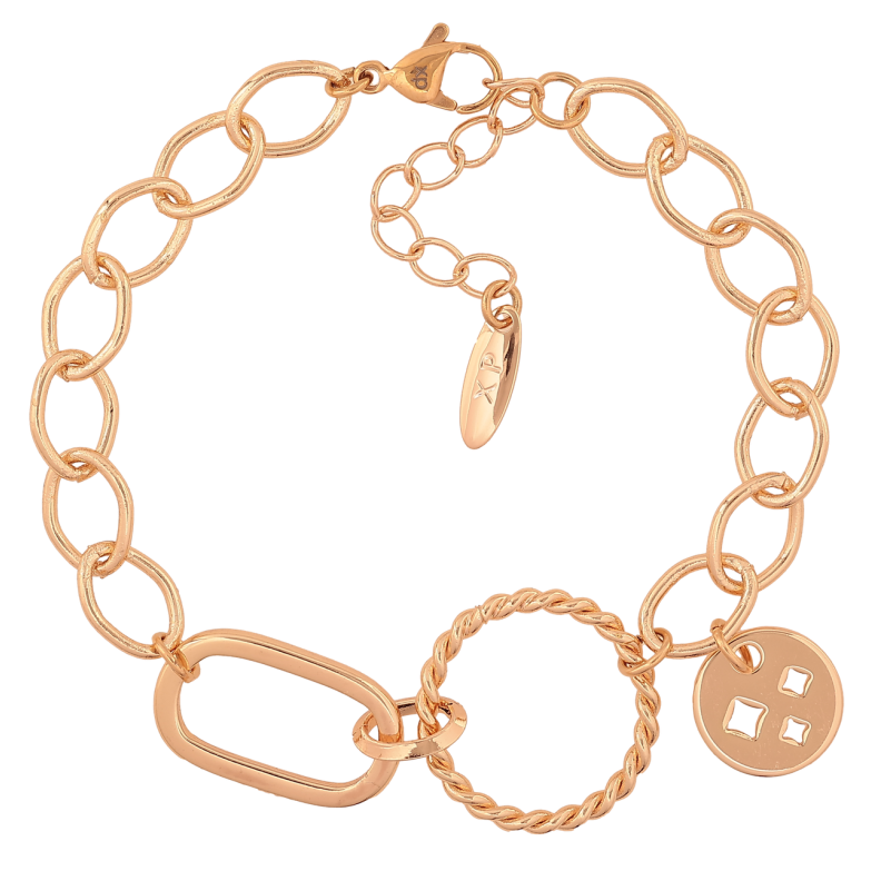 Браслет Xuping M&L Колір 18K «Ланцюжок зі вставками та підвіскою» довжина з дод.ланцюжком 18-21.5см х 8-20мм фото №4 Браслет Xuping M&L Колір 18K «Ланцюжок зі вставками та підвіскою» довжина з дод.ланцюжком 18-21.5см х 8-20мм фото №4