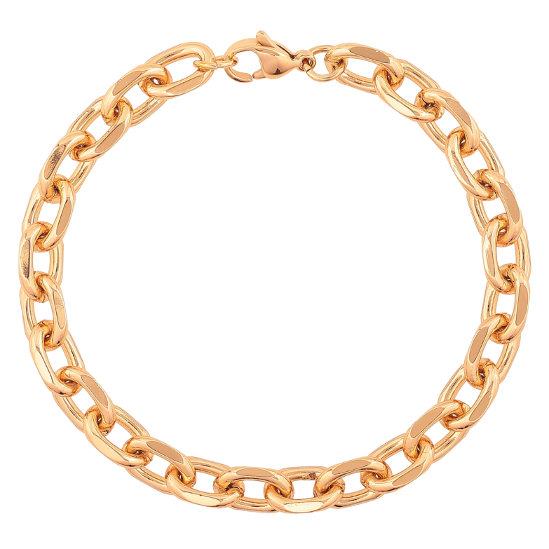 Браслет Xuping Позолота 18K «Ланцюжок Якірний» розмір 19см х 7мм фото №2 Браслет Xuping Позолота 18K «Ланцюжок Якірний» розмір 19см х 7мм фото №2