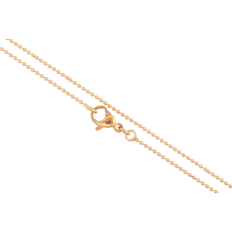 Цепочка Xuping Позолота 18K Плетение Перлина длинна 45см х 1мм фото №5