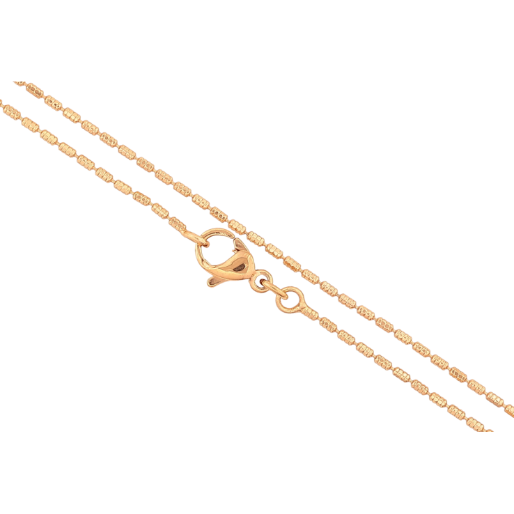 Ланцюжок Xuping Позолота 18K «Плетіння Перлина з візерунком» довжина 44см х 1мм фото №7 Ланцюжок Xuping Позолота 18K «Плетіння Перлина з візерунком» довжина 44см х 1мм фото №7