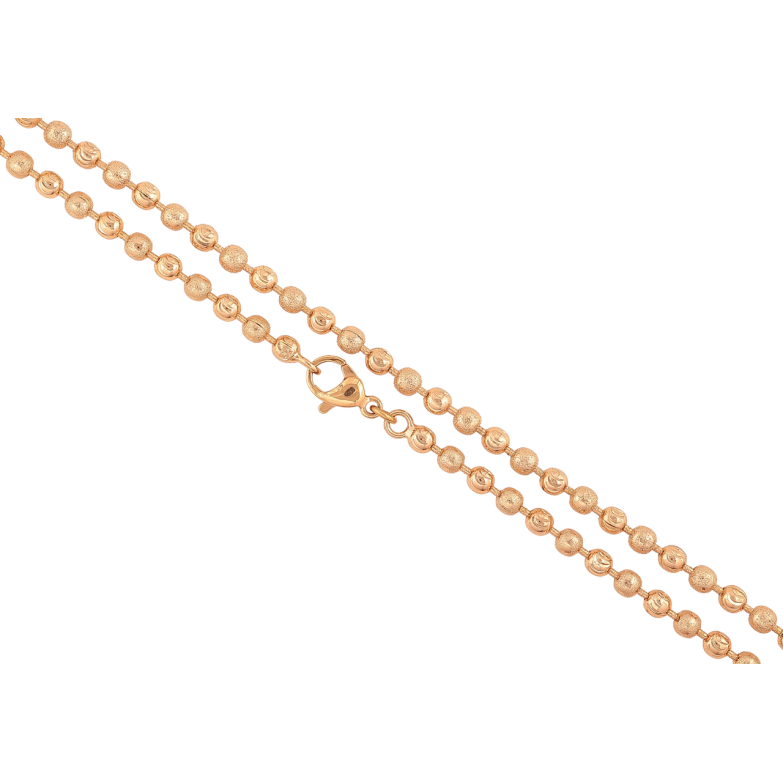 Цепочка Xuping Позолота 18K Плетение Перлина с шагренью длинна 44см х 3мм фото №24