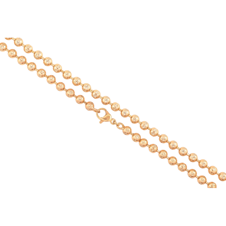 Ланцюжок Xuping Позолота 18K «Плетіння Перлина» довжина 50см х 4мм фото №9 Ланцюжок Xuping Позолота 18K «Плетіння Перлина» довжина 50см х 4мм фото №9