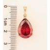 Кулон Xuping Позолота 18K «Червона кришталева крапля» для ланцюжка до 6мм фото №2 Кулон Xuping Позолота 18K «Червона кришталева крапля» для ланцюжка до 6мм фото №2