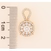 Кулон Xuping Позолота 18K «Інкрустація кристалами» для ланцюжка до 2мм фото №2 Кулон Xuping Позолота 18K «Інкрустація кристалами» для ланцюжка до 2мм фото №2