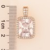 Кулон Xuping Позолота 18K «Кристал в обрамленні» для ланцюжка до 4мм фото №2