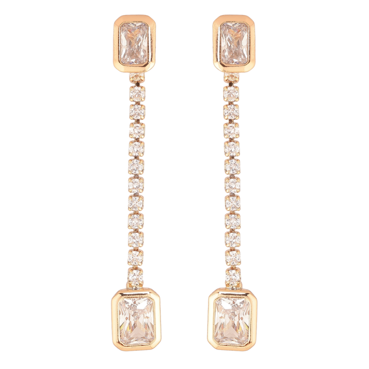 Серьги Xuping Позолота 18K пусеты Кристальные подвески 2 в 1 фото №8 Серьги Xuping Позолота 18K пусеты Кристальные подвески 2 в 1 фото №8