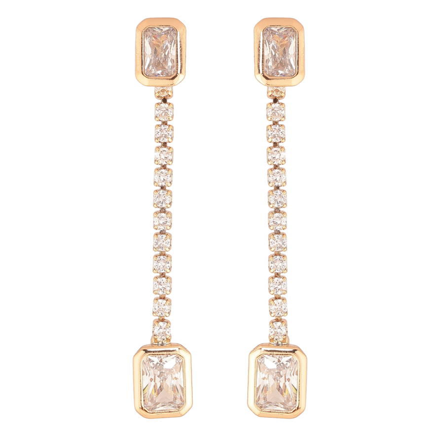 Серьги Xuping Позолота 18K пусеты Кристальные подвески 2 в 1 фото №1 Серьги Xuping Позолота 18K пусеты Кристальные подвески 2 в 1 фото №1